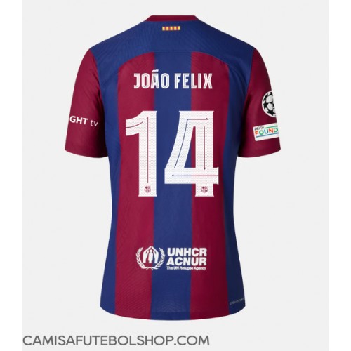 Camisa de time de futebol Barcelona Joao Felix #14 Replicas 1º Equipamento 2023-24 Manga Curta